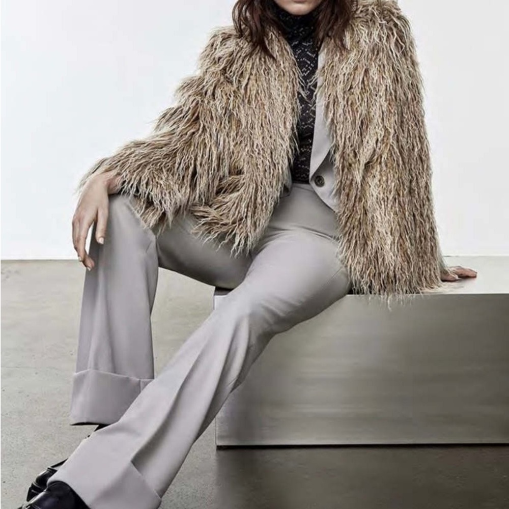 BNWT Smythe Faux Fur Swing Jacket